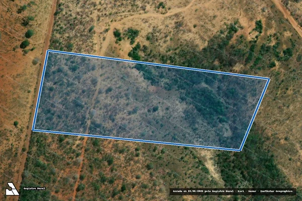 Imagem de satélite de Parcela Rural 167 da Gleba do Gado Bravo - Gleba 02 em Dom Bosco - MG