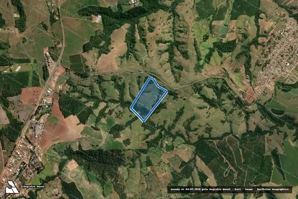 Imagem de satélite de FAZENDA OLHO D?AGUA - Parte 2 em Japira - PR