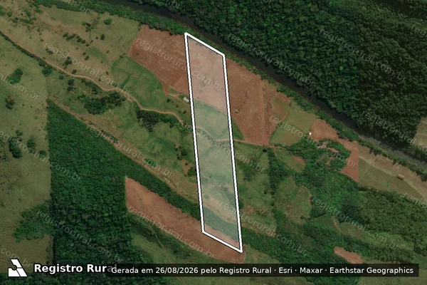 Imagem de satélite de P.LOTE RURAL N.93, DA LINHA ROSANGELES - Parte 1 em São José do Cedro - SC