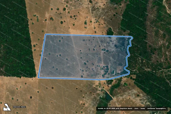 Imagem de satélite de FAZENDA CÓRREGO DO SUCURI - Gleba 02 em Itapirapuã - GO