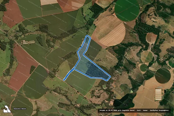 Imagem de satélite de FAZENDA SANTA MARIA DO BANANAL E POUSO ALEGRE - Gleba 02 em Goiás - GO