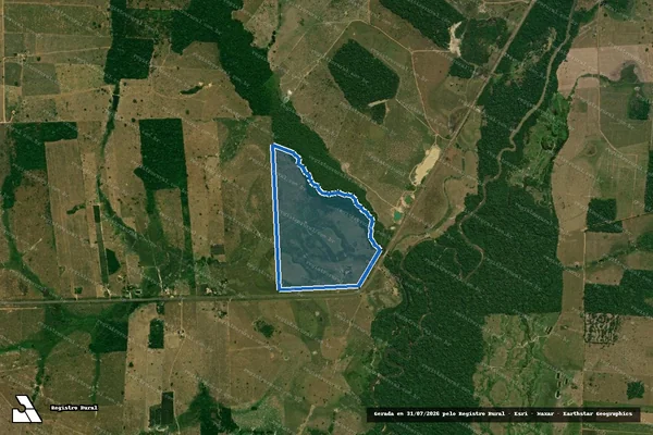 Imagem de satélite de LOTE 285 GLEBA 01 PA BOM PRINCIPIO  - SITIO LIMA em São Miguel do Guaporé - RO