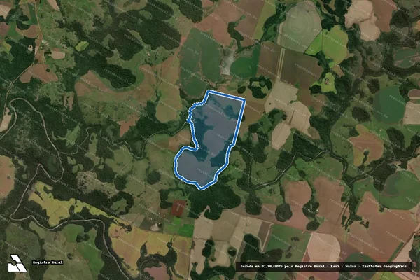 Imagem de satélite de Campo do Pinheiro - Sem Denominação em Entre-Ijuís - RS