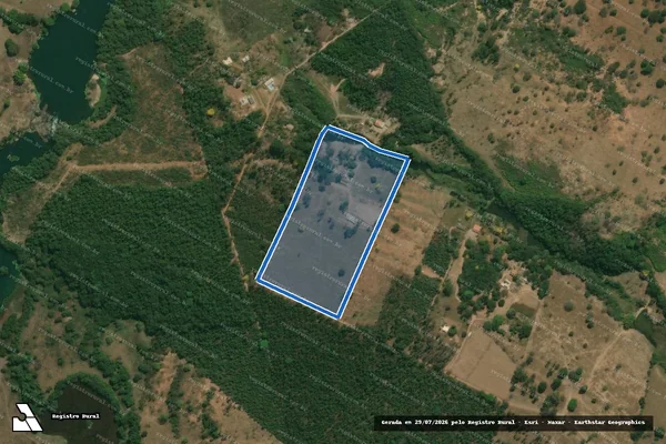 Imagem de satélite de FAZENDA CACHOEIRA DO MACUCO - Parte 1 em Carmo do Cajuru - MG