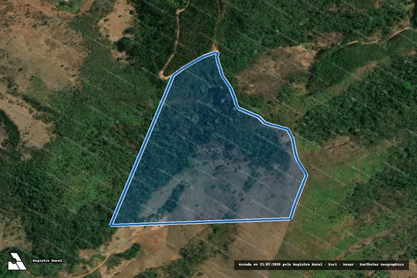 Imagem de satélite de Vargem Grande - Parte 1 em Braúnas - MG