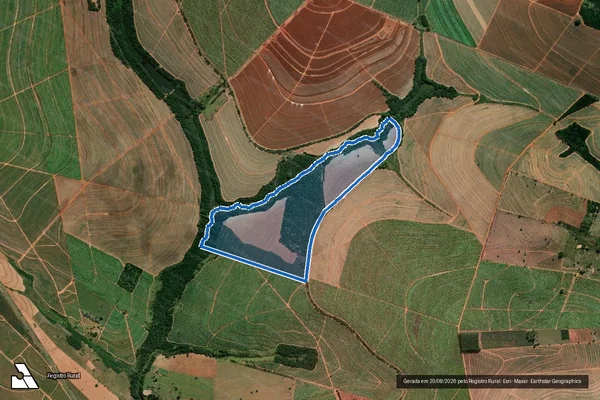 Imagem de satélite de Fazenda Fortuna I - Parcela 1 em Paraguaçu Paulista - SP