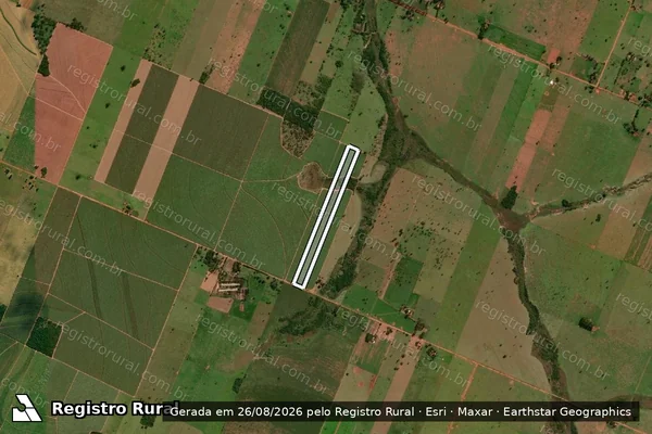Imagem de satélite de LOTE 27 DA QUADRA 45 - ÁREA 2 em Glória de Dourados - MS