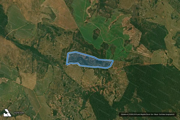 Imagem de satélite de Projeto de Assentamento Ressaca - Lote 1 em Bela Vista - MS