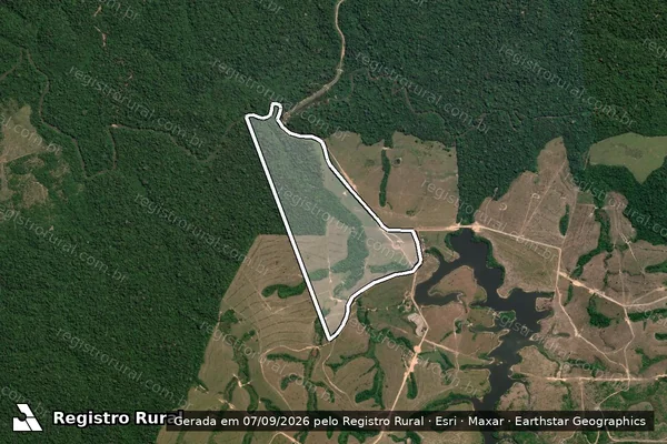 Imagem de satélite de FAZENDA JULI – GLEBA ARURI 2-T