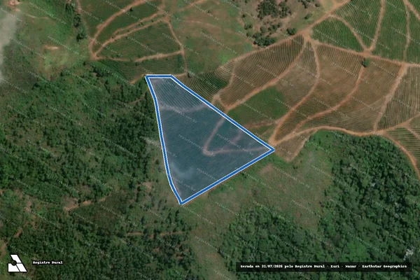 Imagem de satélite de CORREGO DOS FIRMINOS - Parte 1 em Piedade de Caratinga - MG