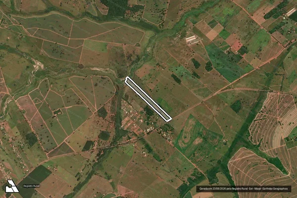 Imagem de satélite de Sítio São Luiz - DESMEMBRADA em Pedranópolis - SP