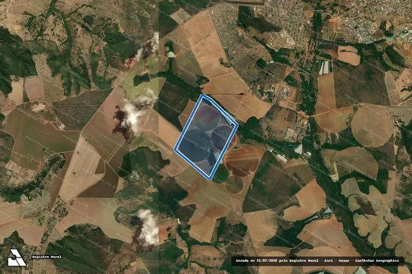 Imagem de satélite de FAZENDA CONTENDAS denominado 1° GLEBA - B em Luziânia - GO