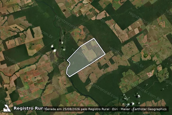 Imagem de satélite de Fazenda Roseira II - Parte 1 em Juara - MT