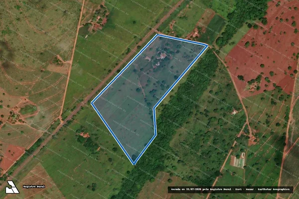 Imagem de satélite de Projeto de Assentamento Celso Furtado ? Lote 33 - Parte 1 em Castilho - SP