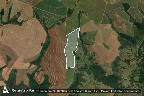 Imagem de satélite de FAZENDA SANTA VIRGÍNIA II - Parte 1 em Mineiros do Tietê - SP