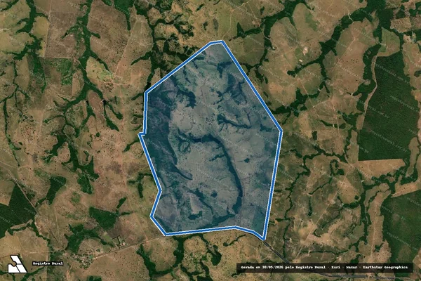 Imagem de satélite de FAZENDA PIRACICABA - REMANESCENTE em Bandeirantes do Tocantins - TO