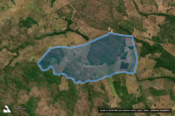 Imagem de satélite de FAZENDA CARAIBA FERRADA / 001 em Feira Nova do Maranhão - MA