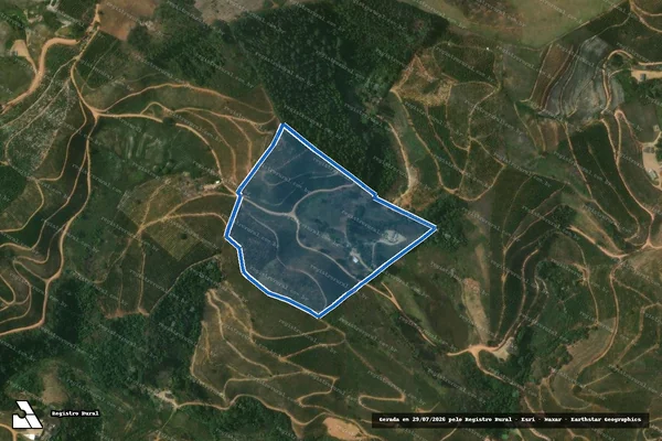 Imagem de satélite de SITIO SAO PEDRO - GLEBA 4 em Guaçuí - ES