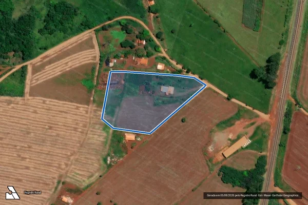 Imagem de satélite de Área 02 - Rincão do Meio ou Rincão dos Carrapatos - PARTE 02 em Itaí - SP