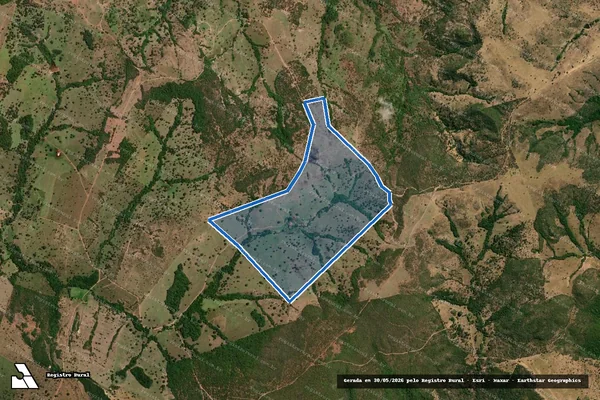Imagem de satélite de FAZENDA BOM JESUS em Aurilândia - GO