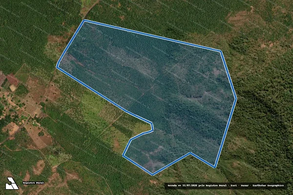 Imagem de satélite de FAZENDA CAJUEIRO E UNHA DE GATO - PARCELA 01 em Passagem Franca - MA
