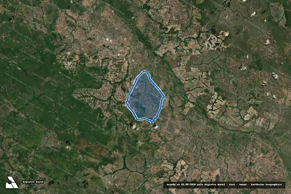 Imagem de satélite de PAU D ARCO - Parte 1 em Codó - MA