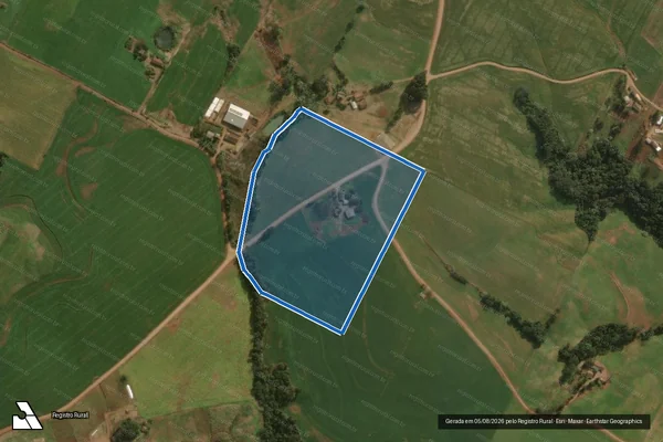 Imagem de satélite de Parte do Lote Rural nº 12 - Parcela 1 em Princesa - SC
