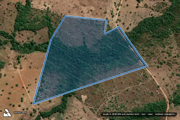 Imagem de satélite de FAZENDA BEIRA RIO - LOTE 131 em Abreulândia - TO