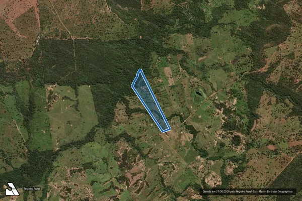 Imagem de satélite de PA 2 Irmãos - Lote 51 - Parcela 1 em Guiratinga - MT