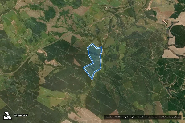 Imagem de satélite de Fazenda Santa Helena em Piratininga - SP