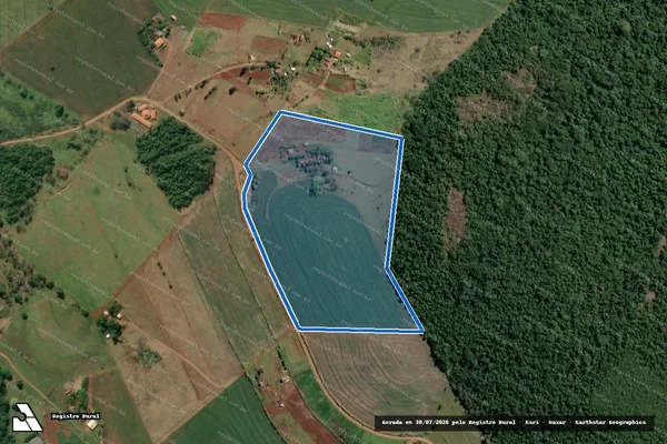 Imagem de satélite de P. A. COMPANHEIRO KENO em Jacarezinho - PR