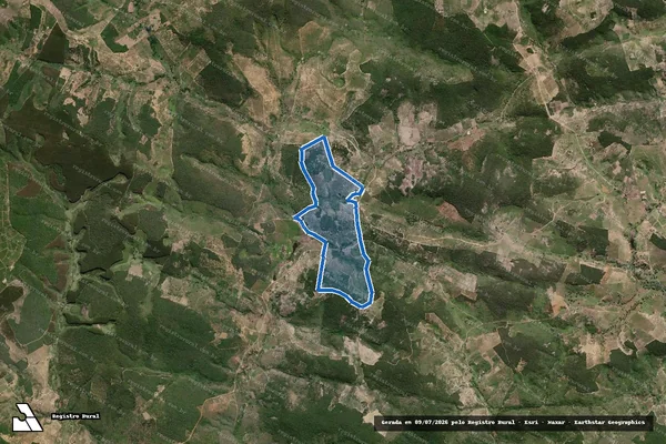 Imagem de satélite de FAZENDA BOM JARDIM - Parte 1 em Lajedo do Tabocal - BA