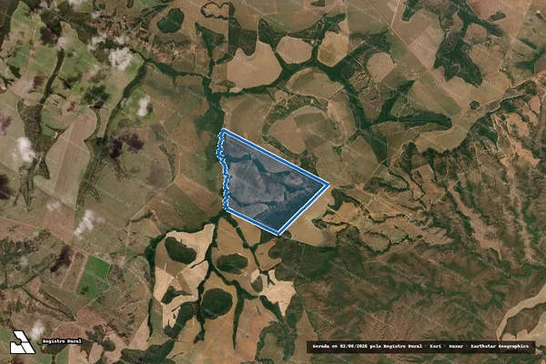 Imagem de satélite de Fazenda Nossa Senhora Aparecida - Fazenda Nossa Senhora Aparecida (Mat. 4087) em Água Boa - MT