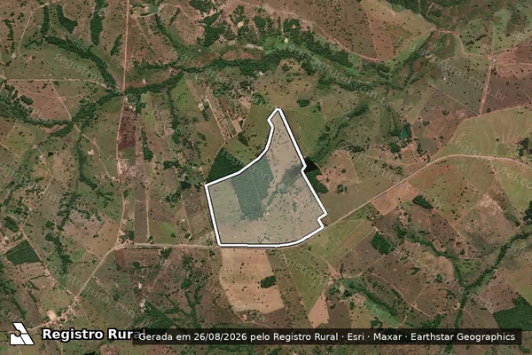 Imagem de satélite de FAZENDA BOA SORTE/LOT. FAZENDA ESTREITO - Parte 1 em Porangatu - GO