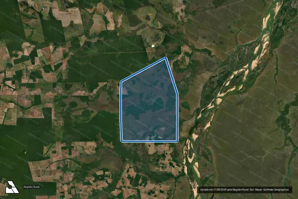 Imagem de satélite de FAZENDA URUBU BRANCO III em Barra do Garças - MT