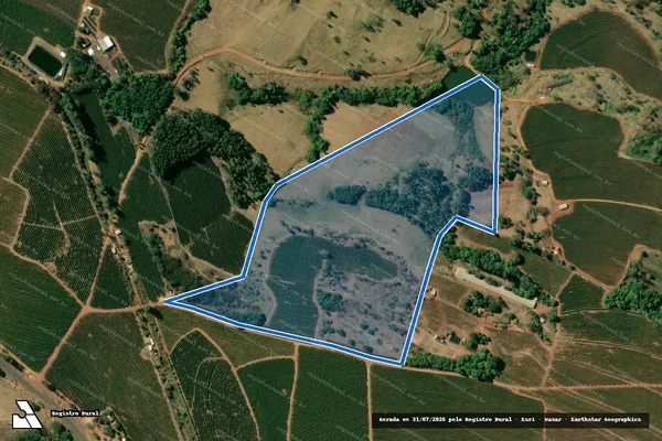 Imagem de satélite de Fazenda Olhos Dagua - Parte 01 em Pedregulho - SP