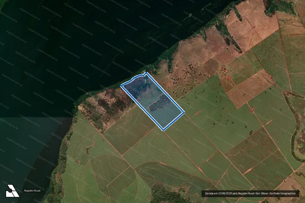 Imagem de satélite de Fazenda Conquista II - Parcela 1 em Itapura - SP