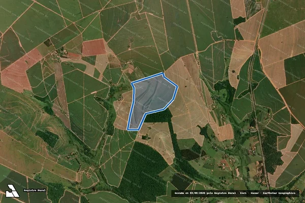Imagem de satélite de Estância Santa Helena - Área 2 em Iacanga - SP