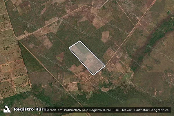 Imagem de satélite de Lote 47 - Projeto de Assentamento Mãe D água - Parte 1 em Várzea da Palma - MG