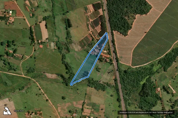 Imagem de satélite de Sitio Santo Antônio- Gleba 6 - PARTE 1 em Iacanga - SP