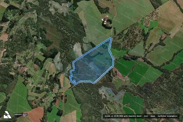 Imagem de satélite de Fazenda Nova Esperança - Gleba 02 em Canoinhas - SC