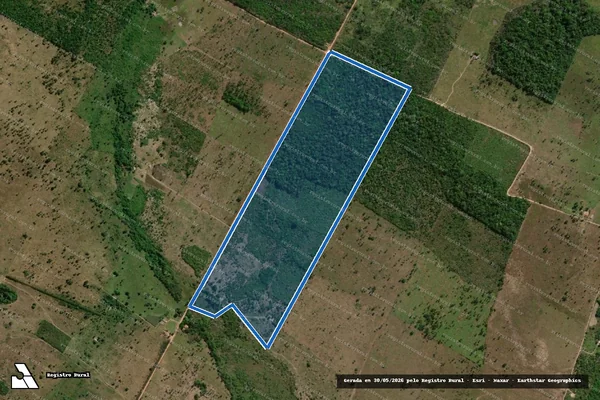 Imagem de satélite de LOTE 133 ? PA REUNIDAS - LOTE 133 em Aragominas - TO
