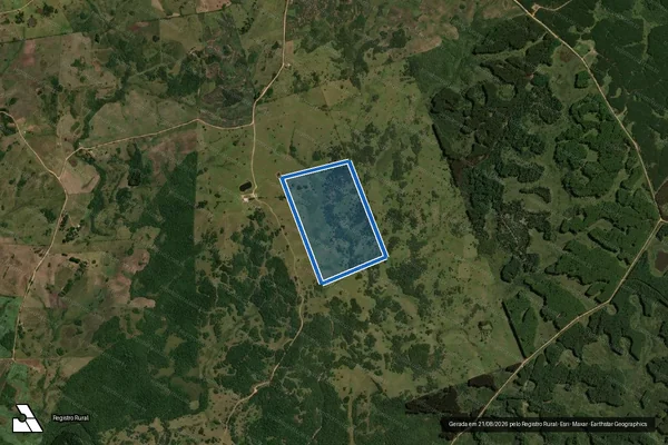 Imagem de satélite de Chácara Alegrias - Chácara Alegrias em Pinheiro Machado - RS