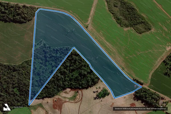 Imagem de satélite de COLÔNIA N° 96, DO BLOCO ?C?, DA FAZENDA SÃO JORGE - Parte 1 em São Jorge d'Oeste - PR