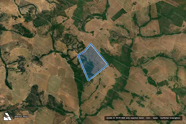 Imagem de satélite de FAZENDA LARANJEIRAS em Jussara - GO