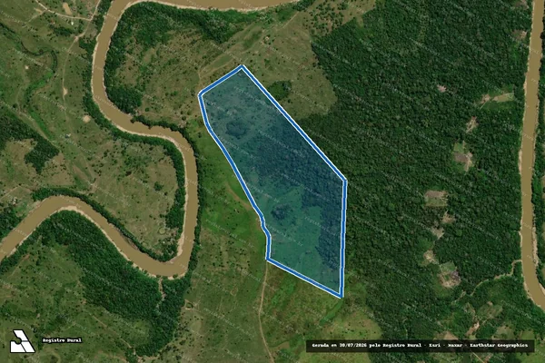 Imagem de satélite de Fazenda Gomes - PARCELA B em Xapuri - AC