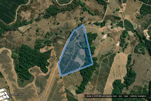 Imagem de satélite de Sítio São João Batista - Parte 1 em Espírito Santo do Pinhal - SP