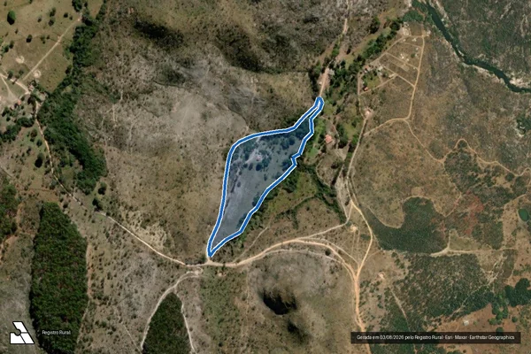 Imagem de satélite de CORREGO DO PAVAO - Parte 2 em Diamantina - MG