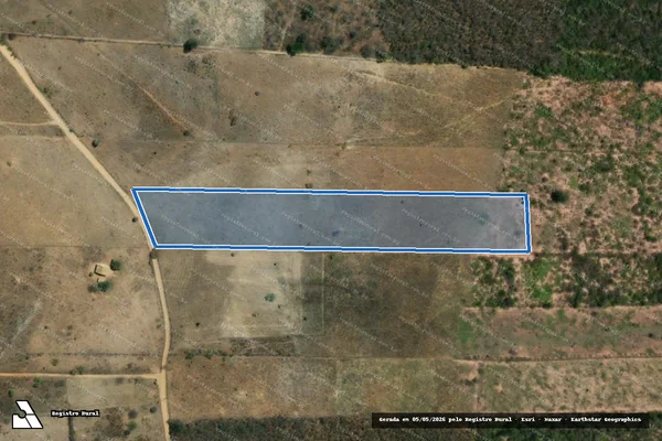 Imagem de satélite de FAZENDA VEREDA COMPRIDA - PARCELA 04 em Cordeiros - BA
