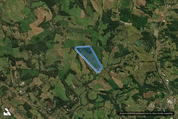Imagem de satélite de O LOTE COLONIAL Nº 56 - Parcela 1 em São Miguel do Oeste - SC